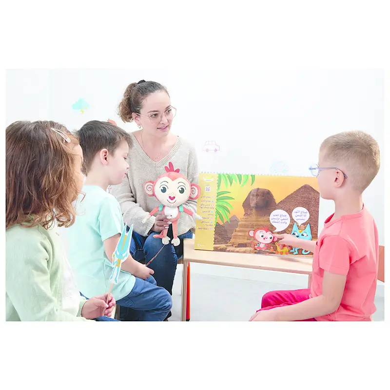 Le tour du monde de Makoo - Rituels d'éveil à la diversité linguistique + Makoo la peluche - Coffret pédagogique - 3133099104902 - 