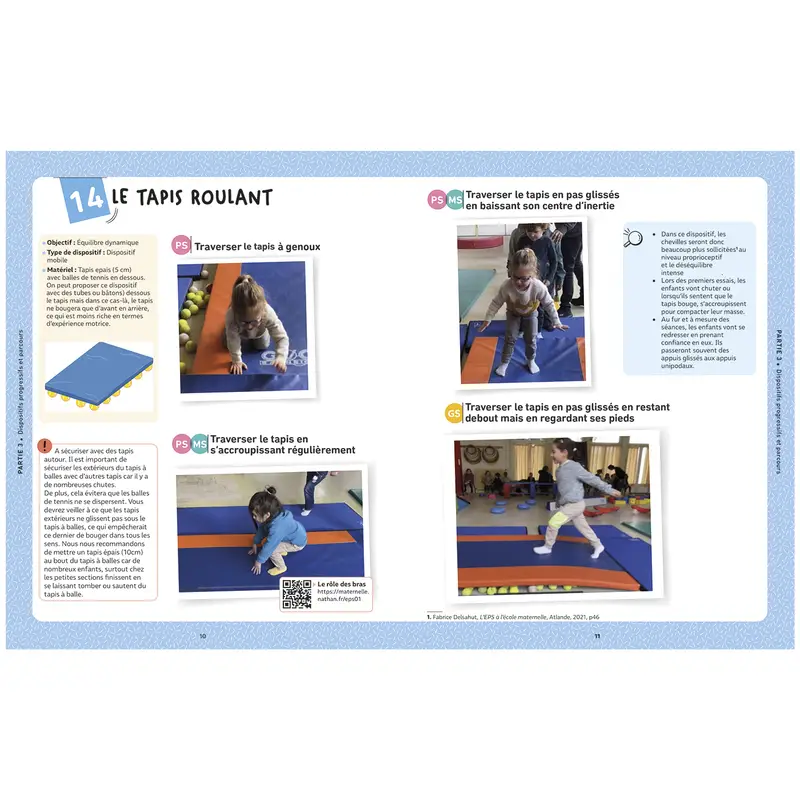 Les clés de l'EPS à  la maternelle - Les équilibres  - Guide pédagogique - 9782095031497 - 