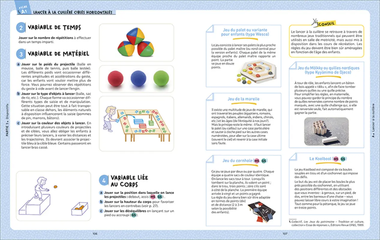 Les clés de l'EPS à la maternelle - Les projections et réceptions d'objets - Guide pédagogique - 9782095055547 - 