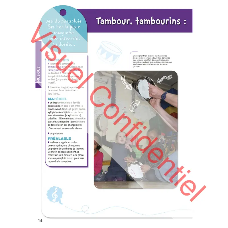 Les Petites percussions en 20 séances - Livre - 3133093801975 - 