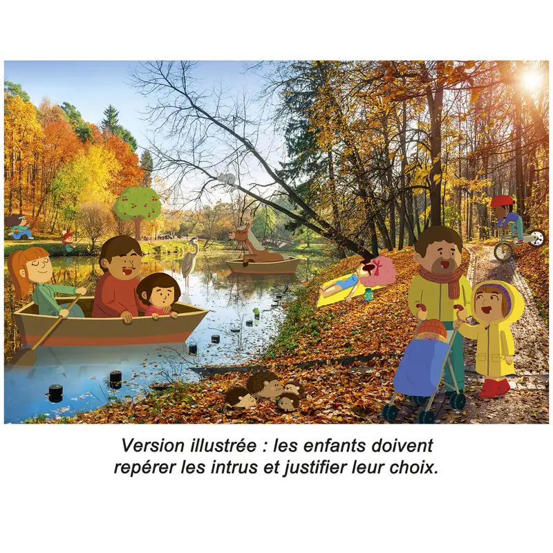 Les petits détectives - Grandes images et petits intrus - Atelier - 9782095042707 - 