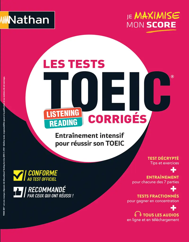 Les Tests TOEIC<sup>®</sup> corrigés - Livre - 9782095016692