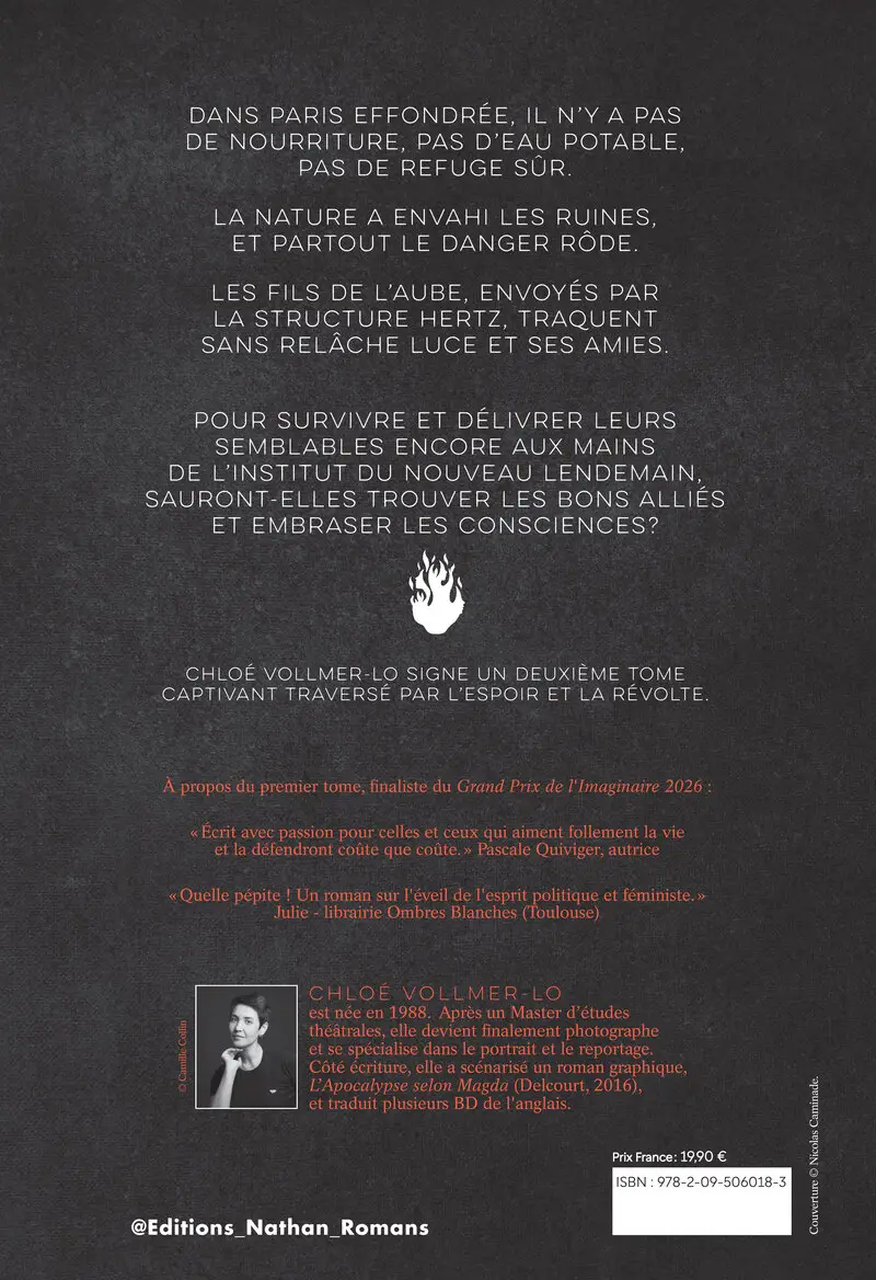 Les visages du feu - Tome 2 : La Ville effondrée - Survivre, résister et choisir sa vérité - Roman - 9782095060183 - Couverture verso
