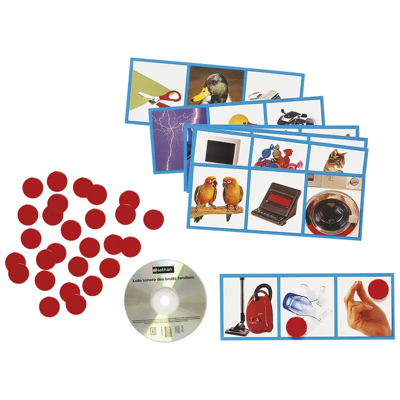 Loto sonore des bruits familiers  - Jeu - 3133093372239 - CATALOGUE