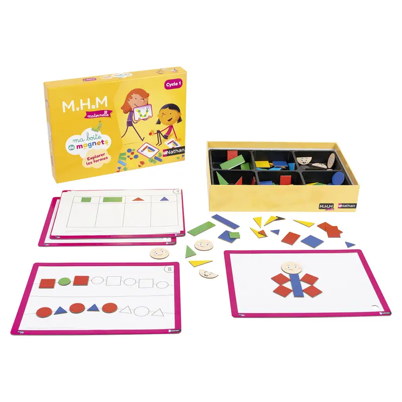 Ma boite de magnets - Explorer les formes 6 enfants  - Matériel collectif - 3133091252588 - 