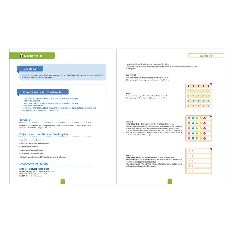 Magneticolor - Numlération de 1 à 5 - Jeu - 3133093872845 - 