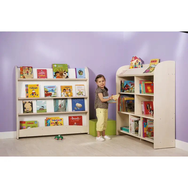 Maxi bibliothèque biface - Teinte bouleau - Équipement - 3133093725431 - 