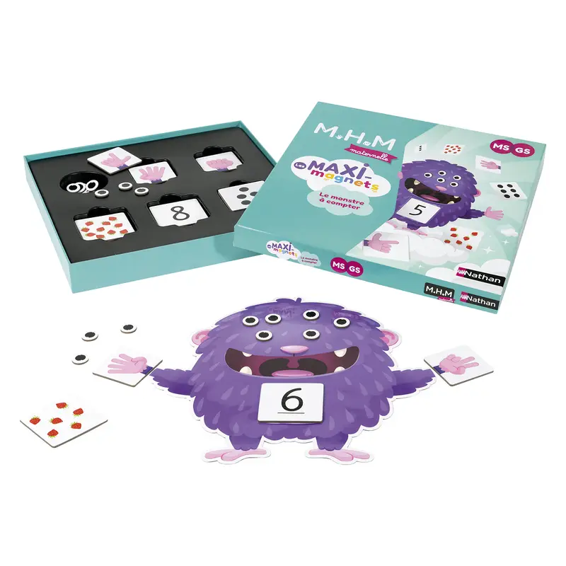 Maxi-magnets - Le monstre à compter MS/GS - Coffret pédagogique - 3133099095125 - 