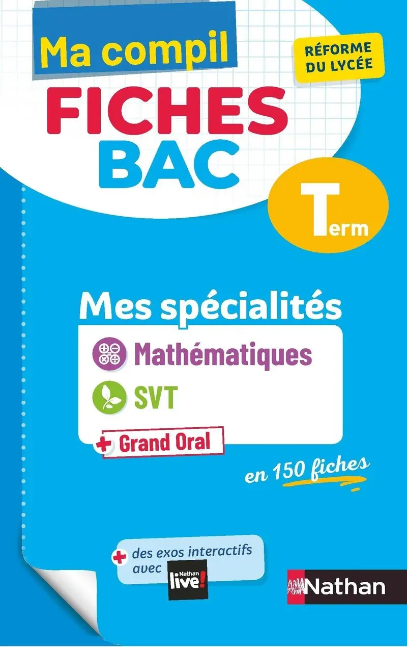 Mes spécialités Mathématiques / SVT (Sciences de la vie et de la Terre) - Ma Compil fiches BAC Term - Bac 2027 - Fiches - 9782091575827