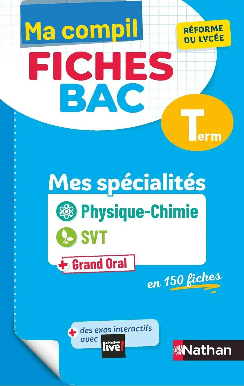 Mes spécialités Physique-Chimie / SVT (Sciences de la vie et de la Terre) - Ma Compil fiches BAC Term - Bac 2027 - Fiches - 9782091575834