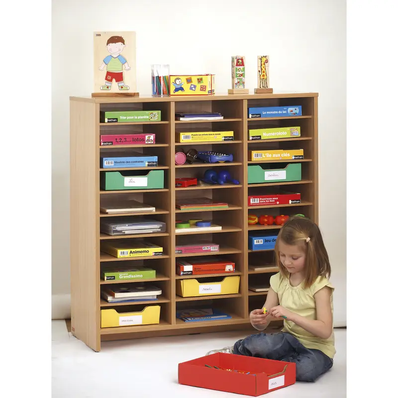 Meuble haut 30 cases - Teinte hêtre - Équipement - 3133093724359 - CATALOGUE