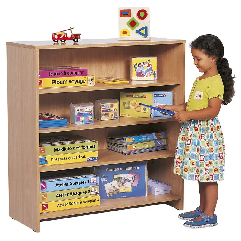 Meuble haut à étagères - Teinte hêtre - Équipement - 3133093724410 - CATALOGUE