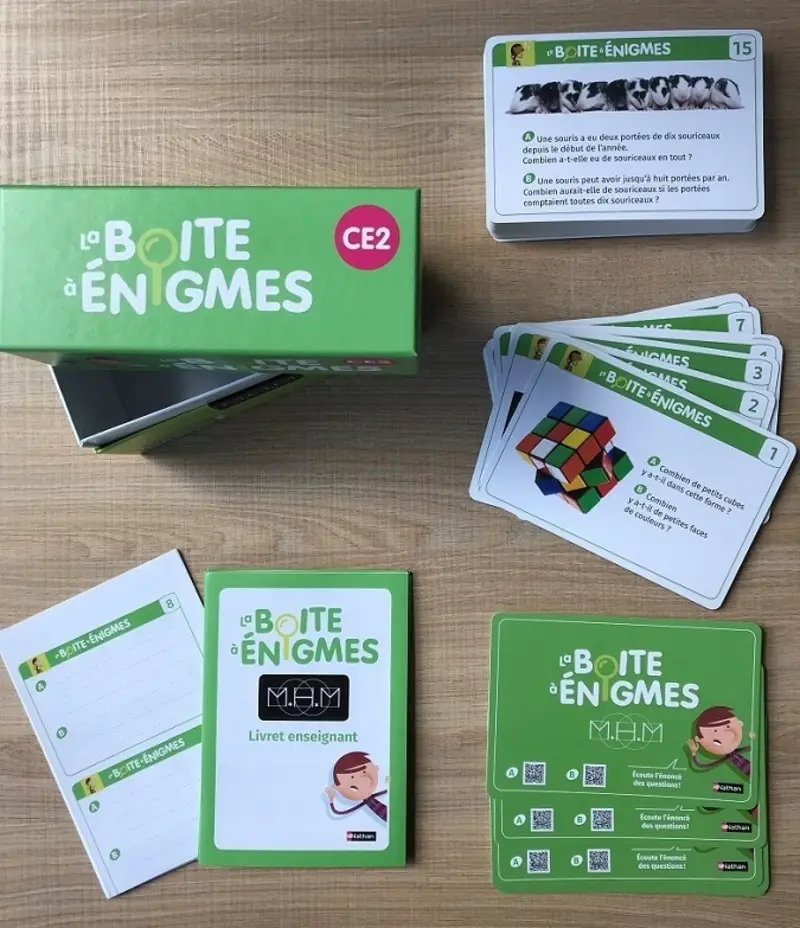 MHM - La boite à énigmes CE2 - Matériel collectif - 3133091244248 - 