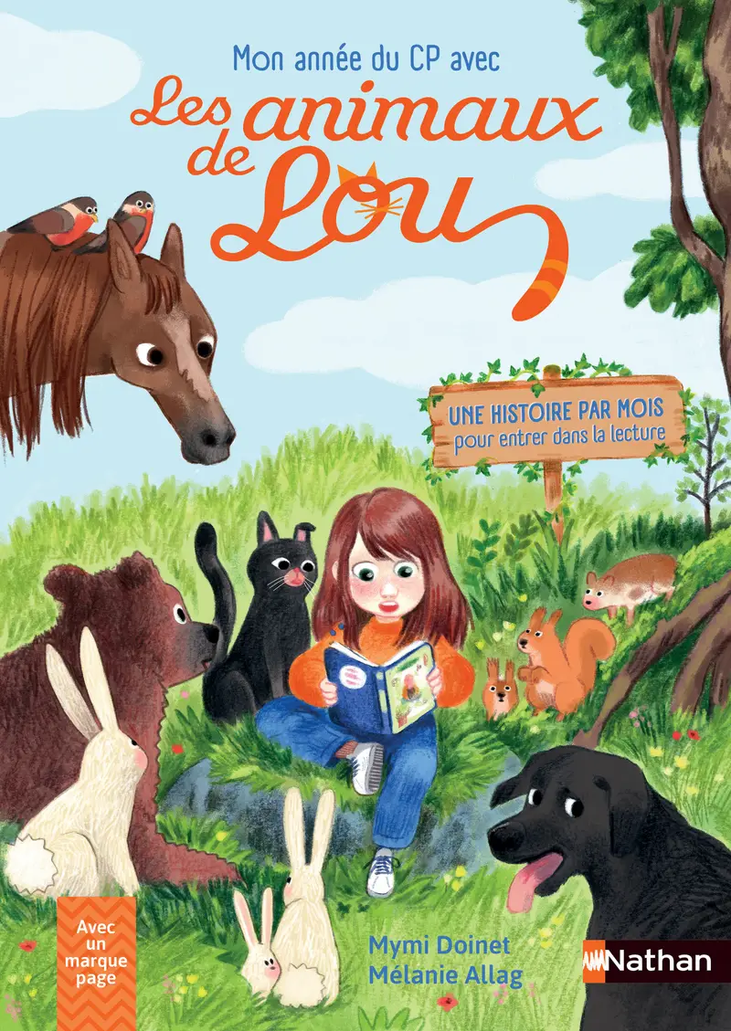 Mon année de CP avec les animaux de Lou : Une histoire par mois pour entrer dans la lecture ! Dès 6 ans - Roman - 9782092595787