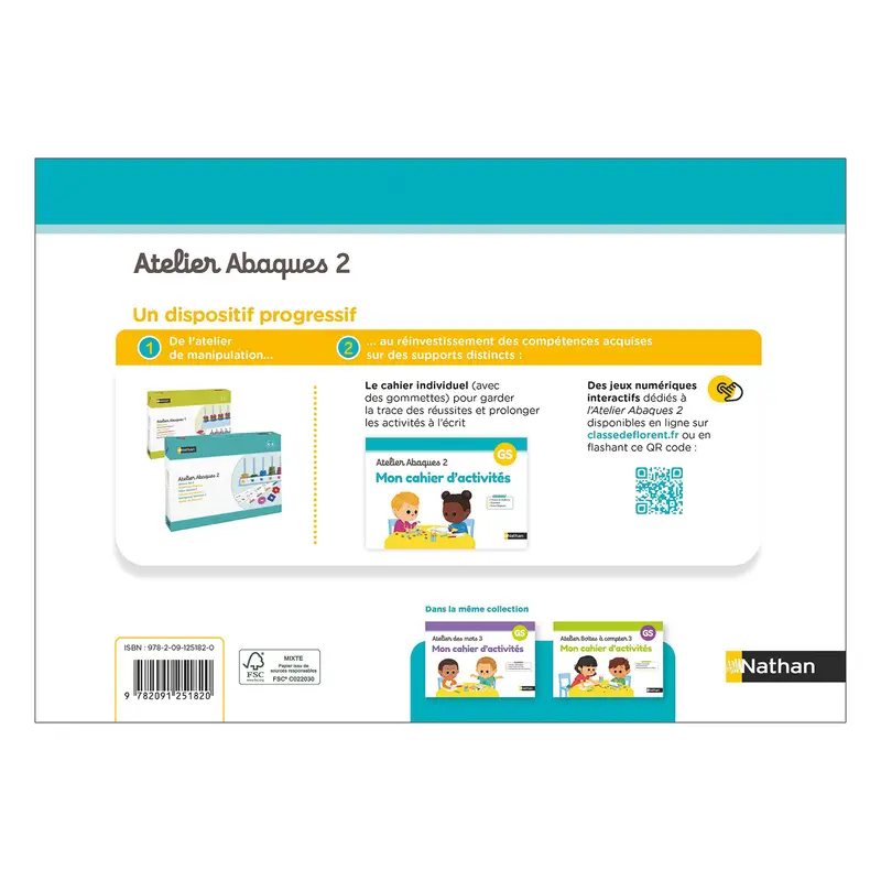 Mon cahier d'activités - Atelier Abaques 2 - Cahier d'activités - 9782091251820 - 