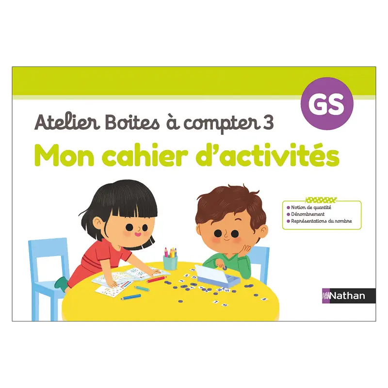Mon cahier d'activités - Atelier Boîtes à compter 3 - Matériel collectif - 9782091251844
