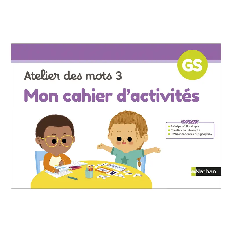 Mon cahier d'activités - Atelier des mots 3 - Cahier d'activités - 9782091251868