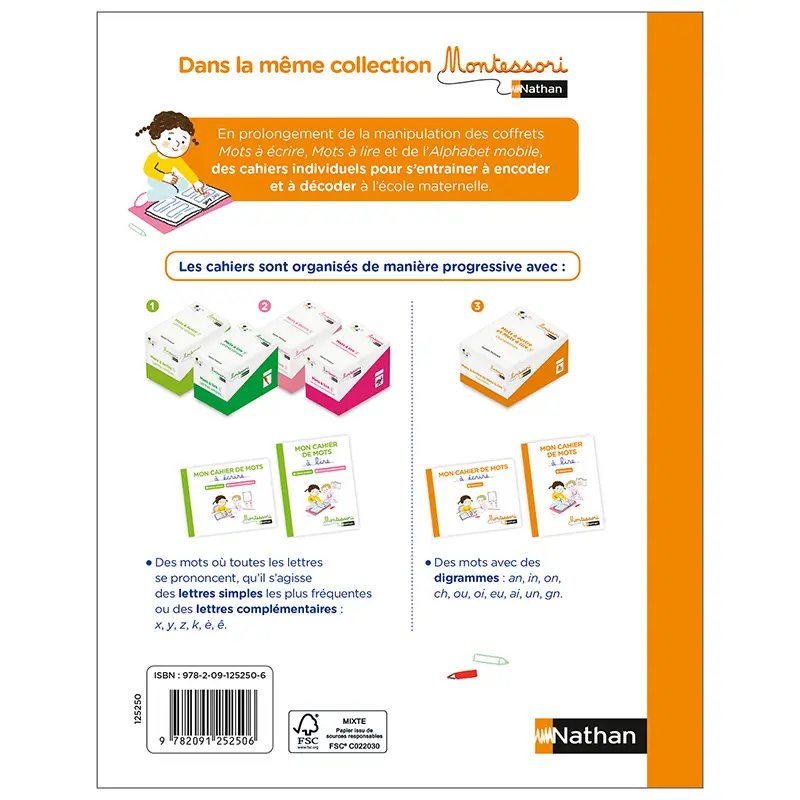 Mon cahier de mots à lire - Digrammes - Cahier d'activités - 9782091252506 - 