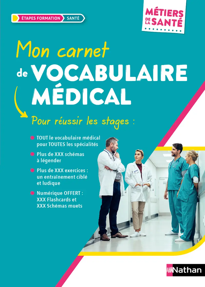 Mon carnet de vocabulaire médical - pour réussir ses stages en santé  - Livre - 9782095072223