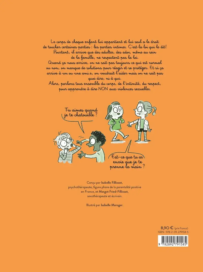 Mon corps m'appartient - Respect, intimité, consentement, parlons-en - Dès 7 ans - Livre documentaire - 9782092791585 - Couverture verso