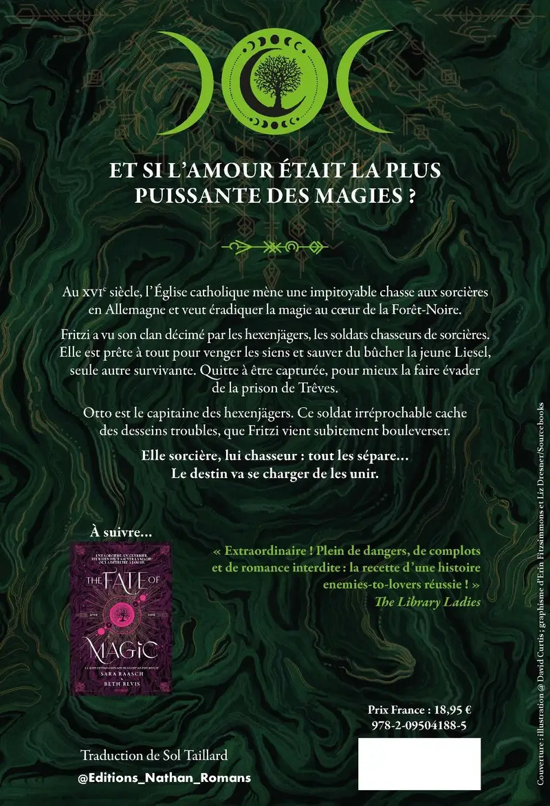 Night of the Witch - Tome 1 - Une romantasy enemies-to-lovers sur chasse aux sorcières dans l'Allemagne du XVIe  - dès 15 ans - Roman - 9782095041885 - Couverture verso