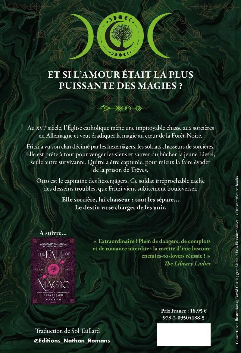 Night of the Witch - Tome 1 - Une romantasy enemies-to-lovers sur chasse aux sorcières dans l'Allemagne du XVIe  - dès 15 ans - Roman - 9782095041908 - Couverture verso