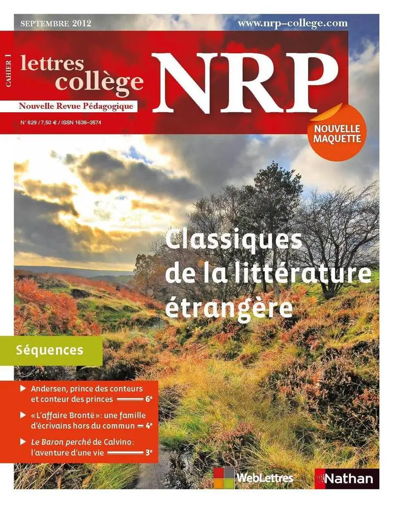 NRP Collège - Classiques de la littérature étrangère - Septembre 2012 (Format PDF) -  - 9782091115641