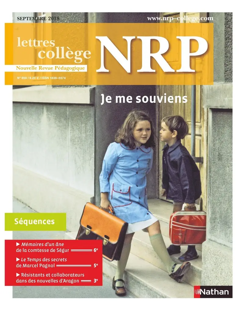 NRP Collège - Je me souviens - Septembre 2018 (Format PDF) -  - 9782091150499