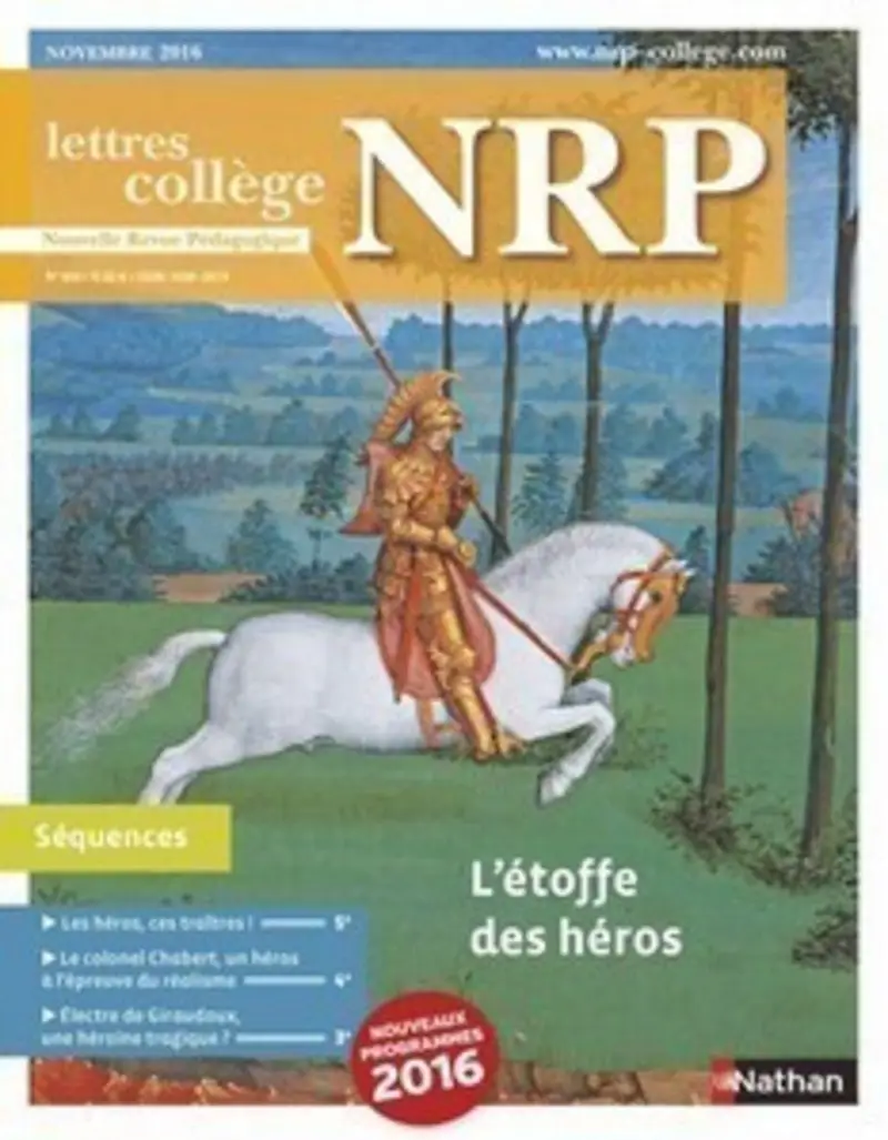 NRP Collège - L'étoffe des héros - Novembre 2016 (Format PDF) -  - 9782091117690