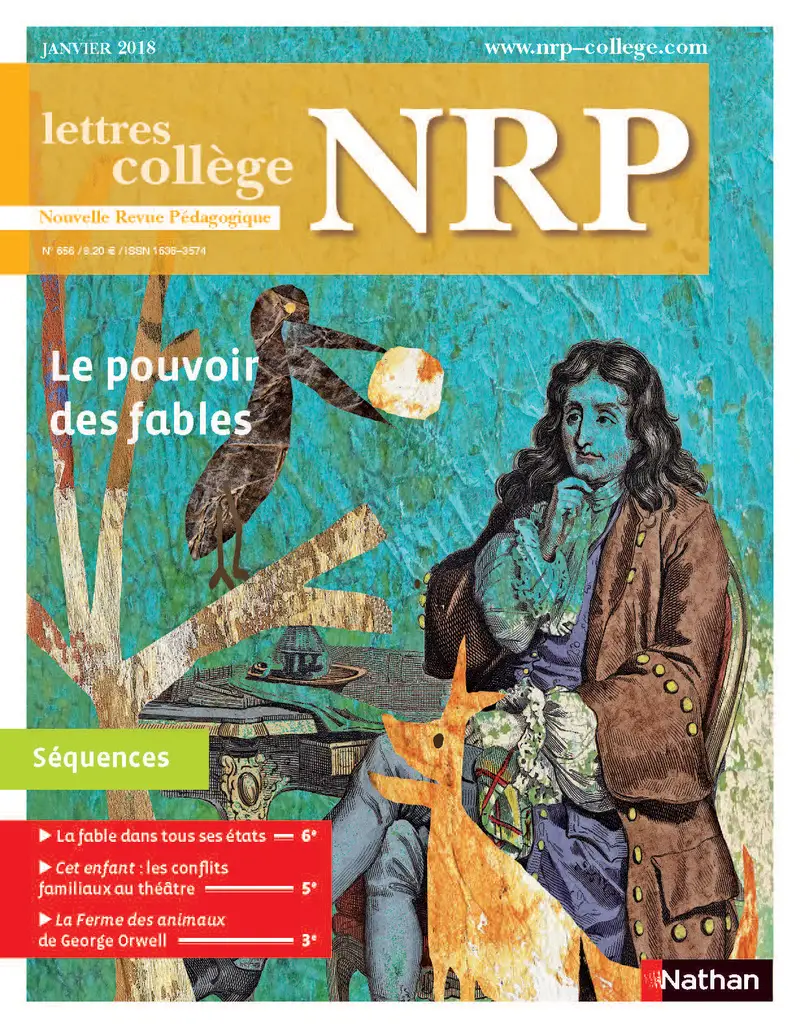 NRP Collège - Le pouvoir des fables - Janvier 2018 (Format PDF) -  - 9782091150109