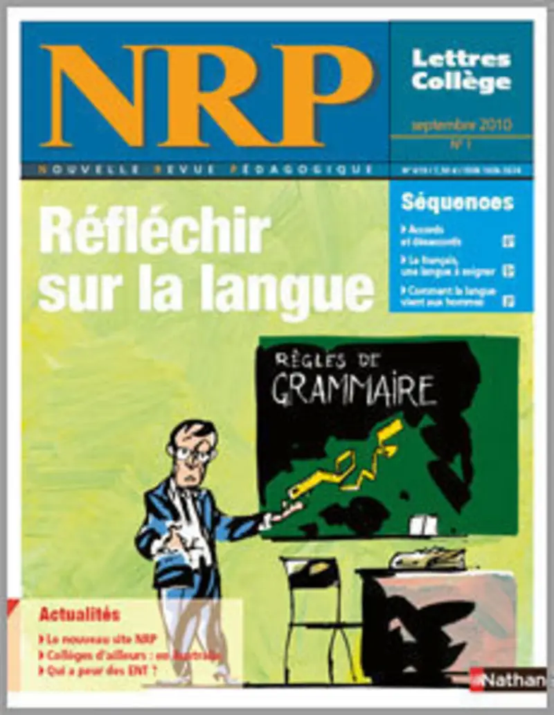 NRP Collège - Réfléchir sur la langue - Septembre 2010 (Format PDF) -  - 9782091110042