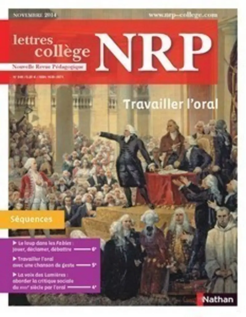 NRP Collège - Travailler l'oral - Novembre 2014 (Format PDF) -  - 9782091116723