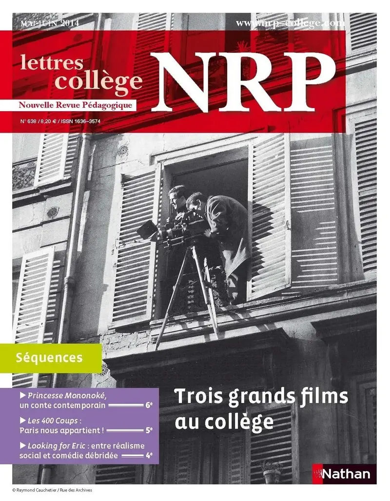 NRP Collège - Trois grands films au collège - Mai-Juin 2014 (Format PDF) -  - 9782091116303