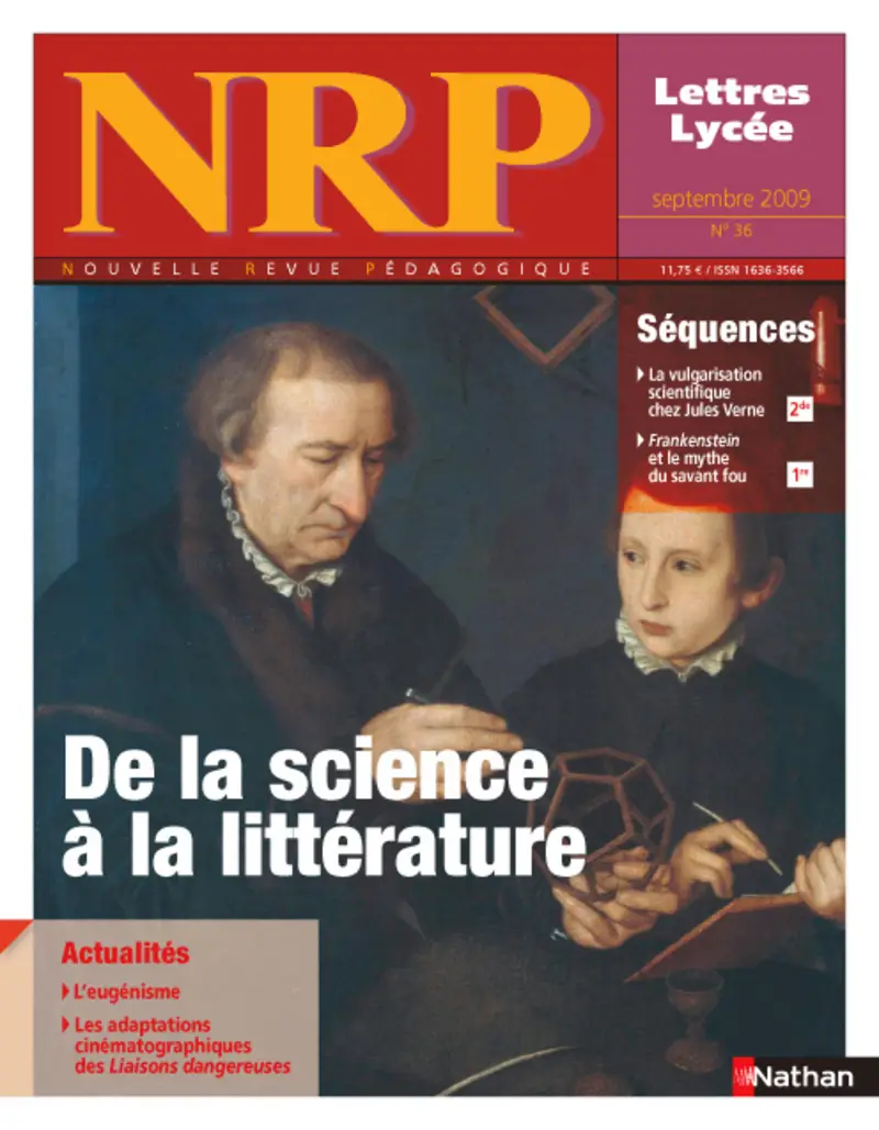 NRP Lycée - De la science à la littérature - Septembre 2009 (Format PDF) -  - 9782091083933