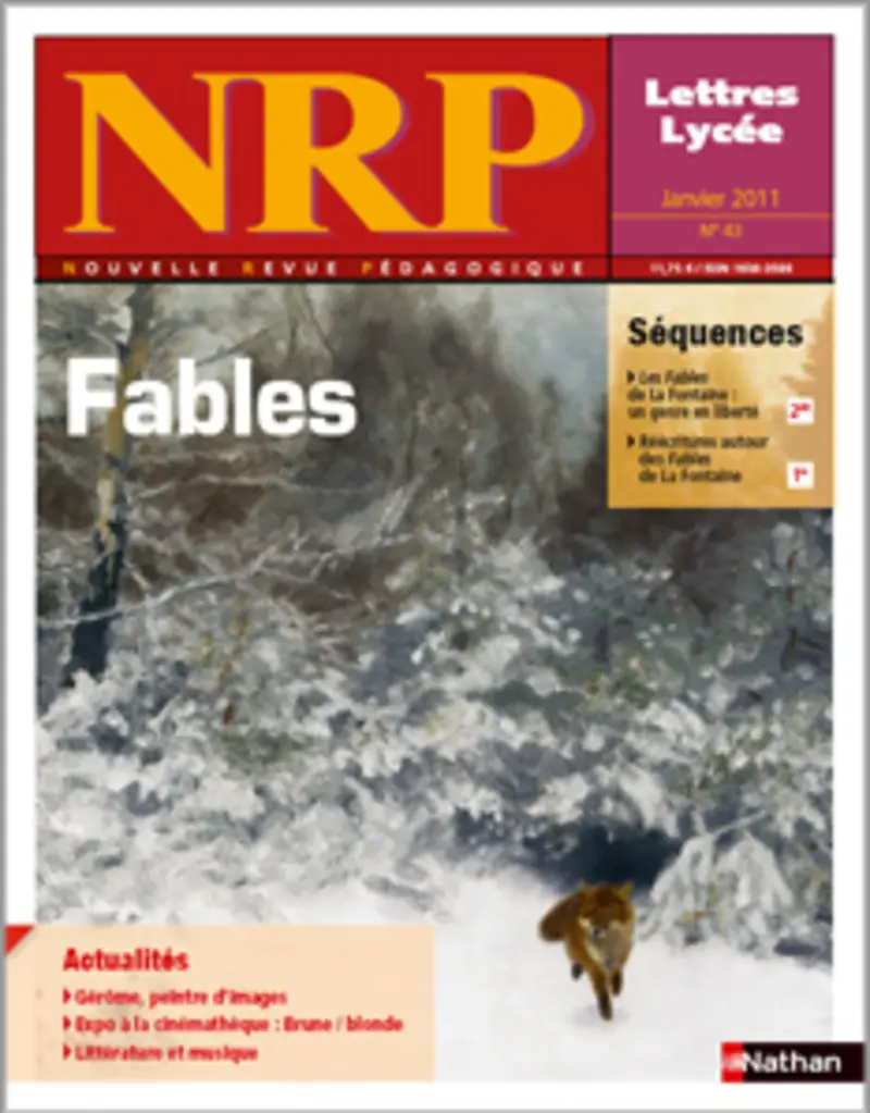 NRP Lycée - Fables - Janvier 2011 (Format PDF)  -  - 9782091110165
