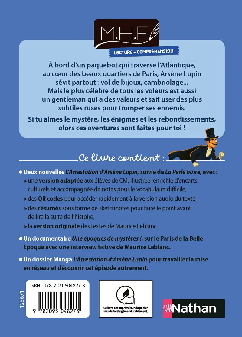 Pack de 5 - Arsène Lupin  - Albums - 3133099141662 - Couverture verso