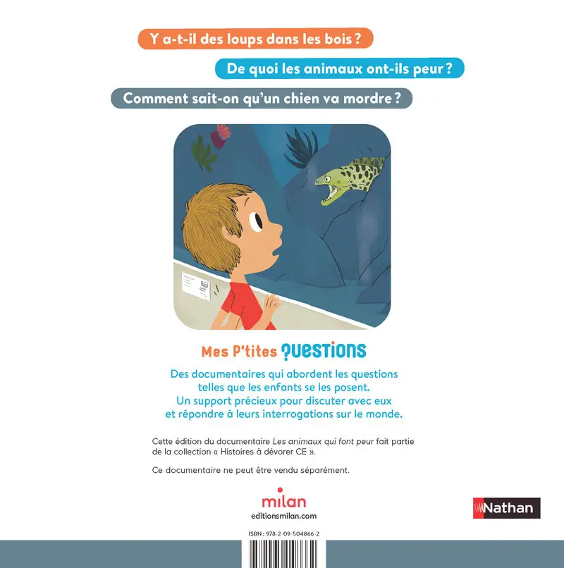 Pack de 5 - Les animaux qui font peur - Albums - 3133099141655 - Couverture verso