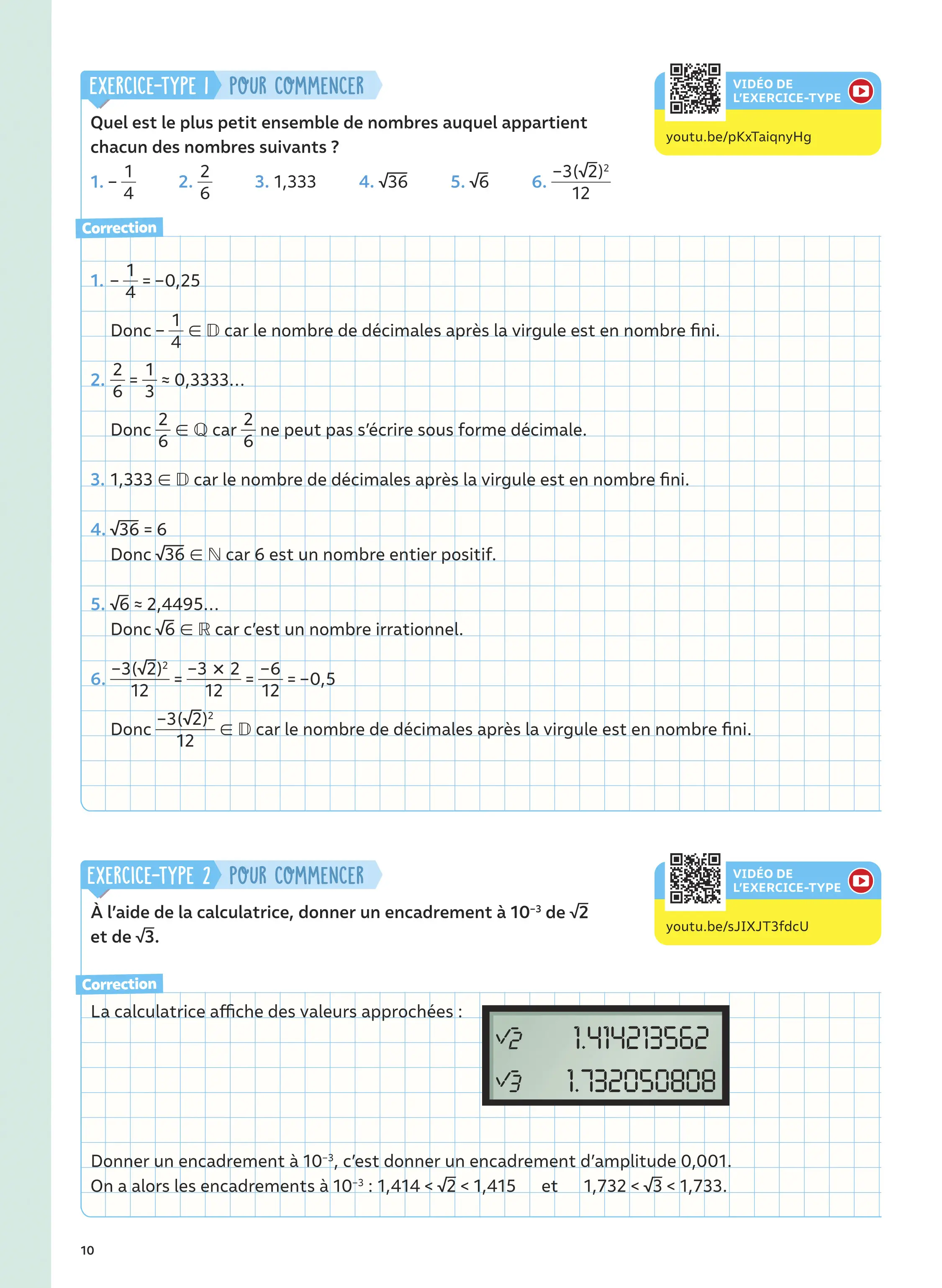 Maths 2de avec Yvan & Florie Monka - Le livre de ma chaîne Youtube - Programme de Seconde - 2026-2027 - Livre de cours, méthode et exercices - 9782095016531 - Page 10