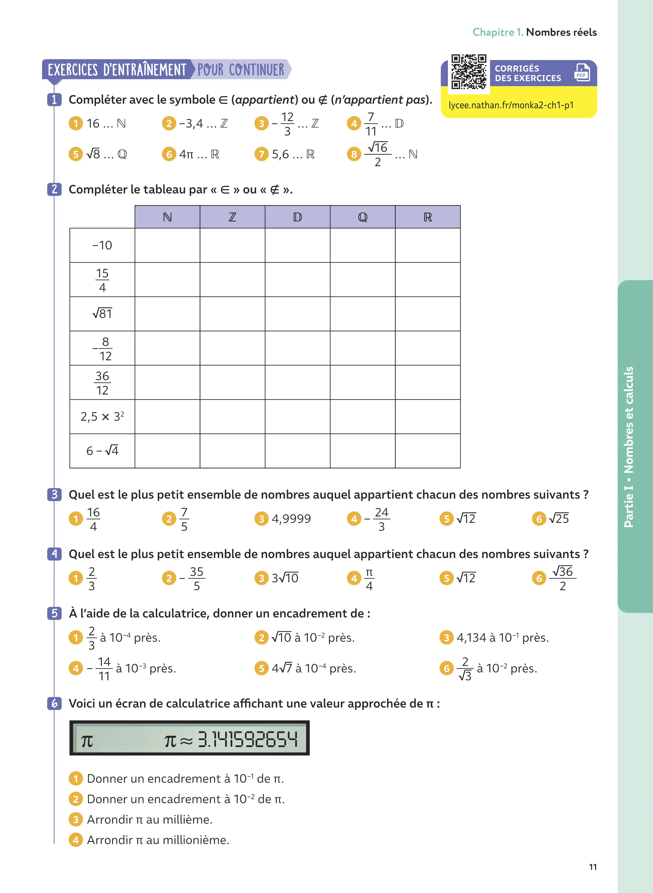 Maths 2de avec Yvan & Florie Monka - Le livre de ma chaîne Youtube - Programme de Seconde - 2026-2027 - Livre de cours, méthode et exercices - 9782095016531 - Page 11