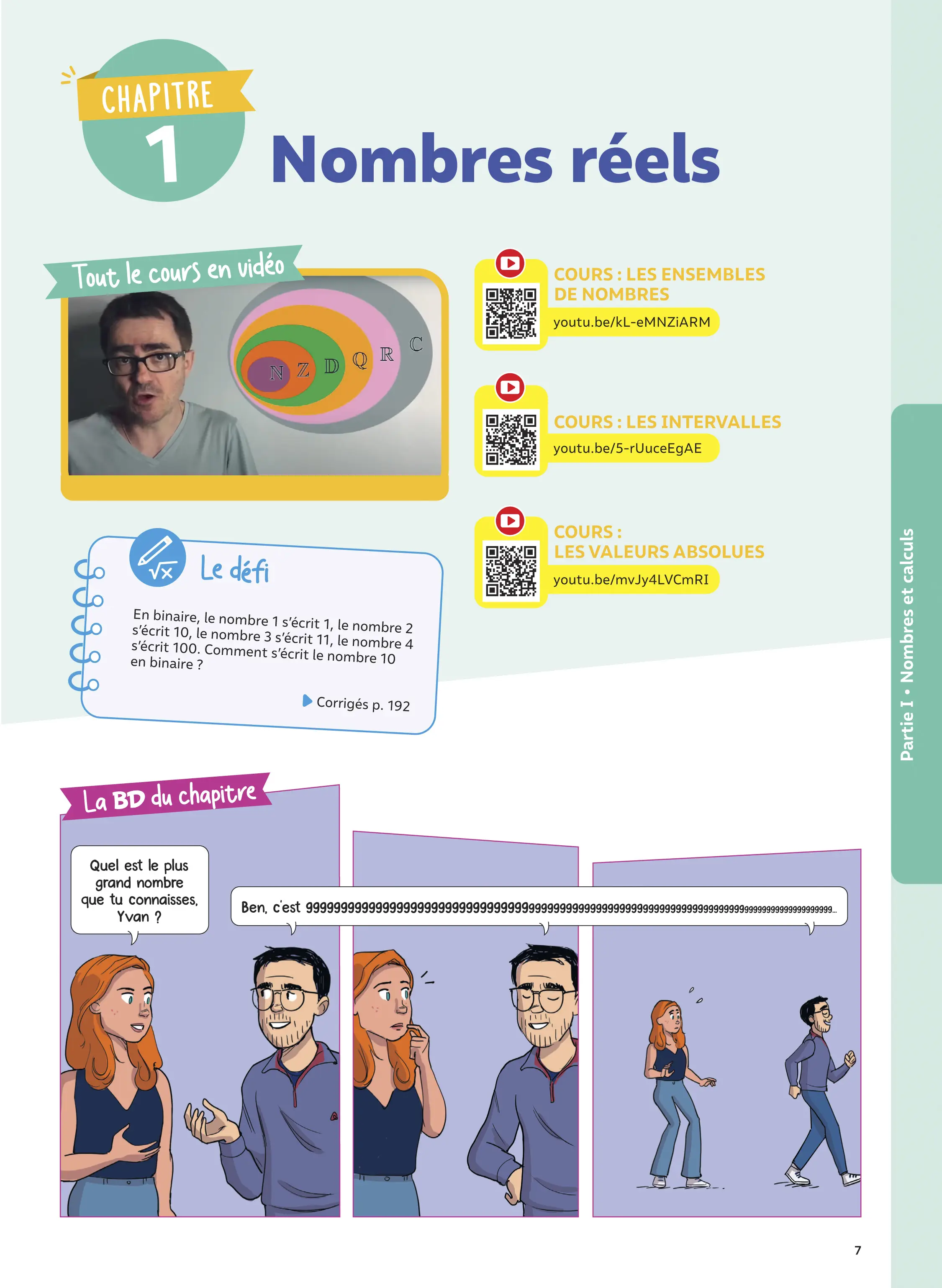 Maths 2de avec Yvan & Florie Monka - Le livre de ma chaîne Youtube - Programme de Seconde - 2026-2027 - Livre de cours, méthode et exercices - 9782095016531 - Page 7