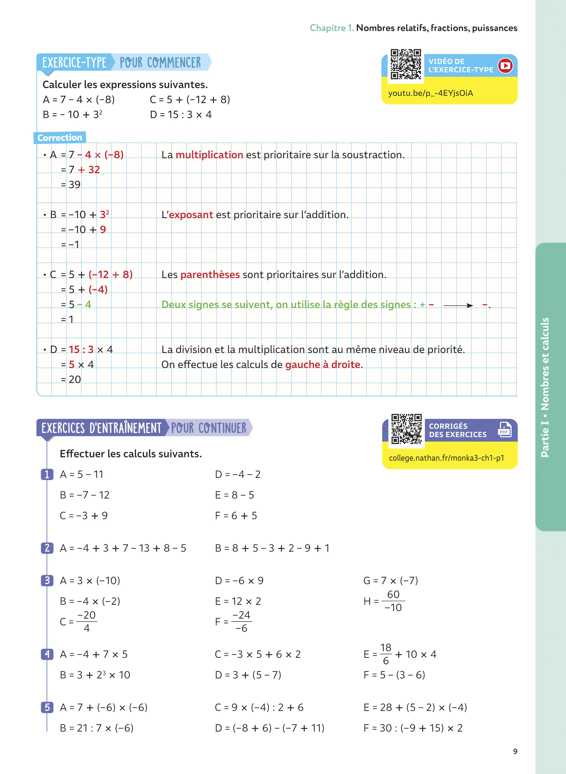 Maths 3e avec Yvan & Florie Monka - Brevet - Le livre de ma chaîne Youtube - Programme de Troisième - 2025-2026 - EPUB - Livre de cours, méthode et exercices - 9782095023959 - Page 7
