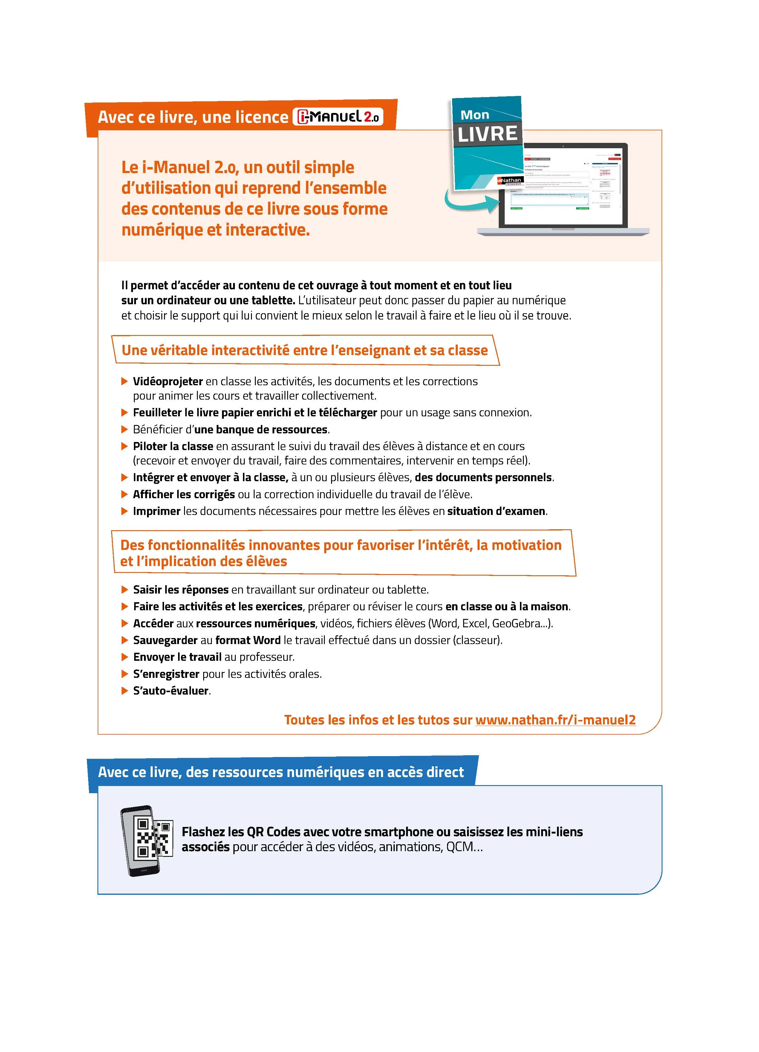 Culture Économique, Juridique et Managériale - BTS 2e année - Coll. Réflexe  - Livre + licence numérique i-Manuel 2.0 - 9782095034627 - Page iManuel