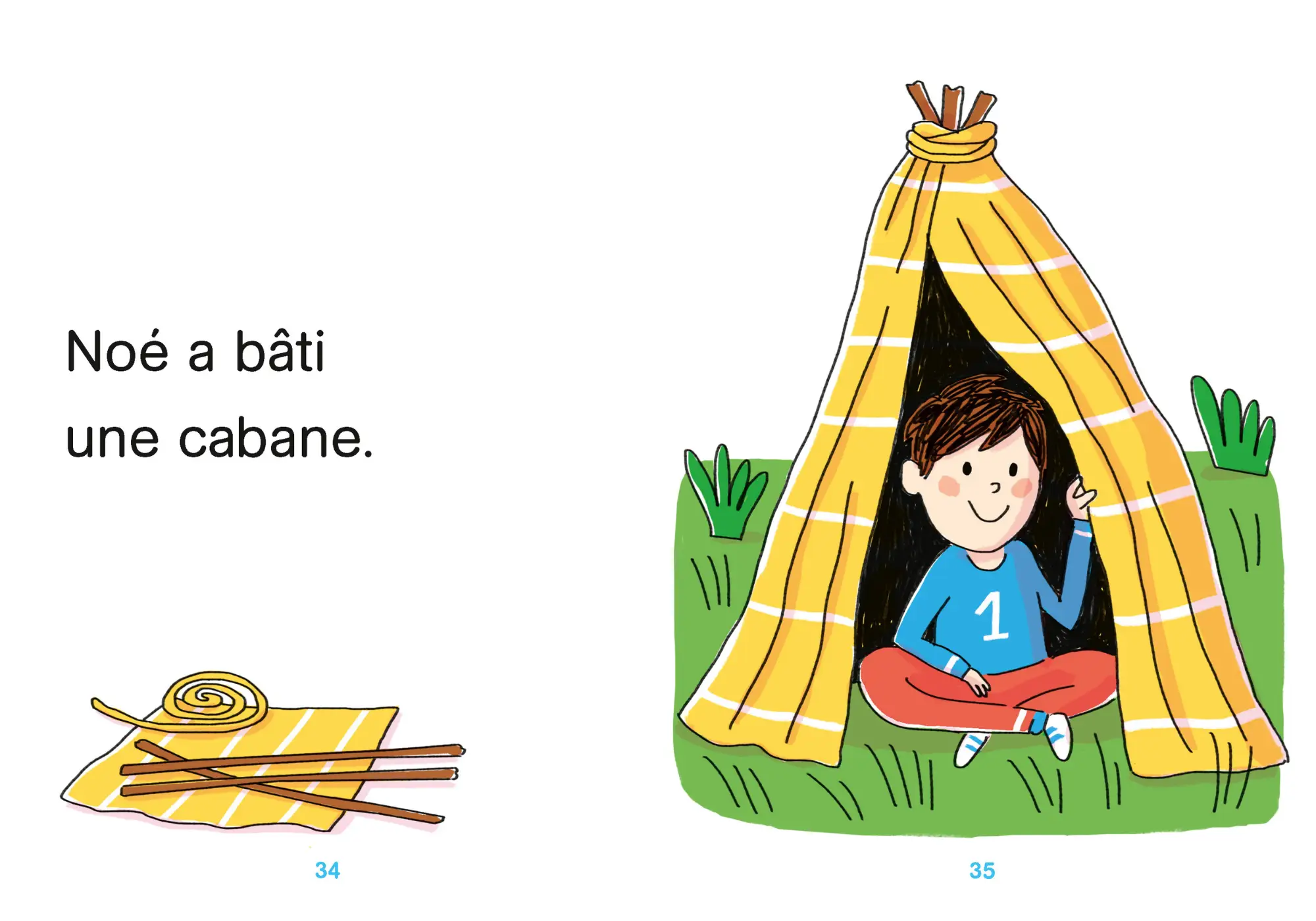 Regarde je lis avec Mila et Noé ! Vive les jeux, Niveau 1 - 4 histoires à partir de 5 ans - Roman - 9782095045616 - page intérieure 001