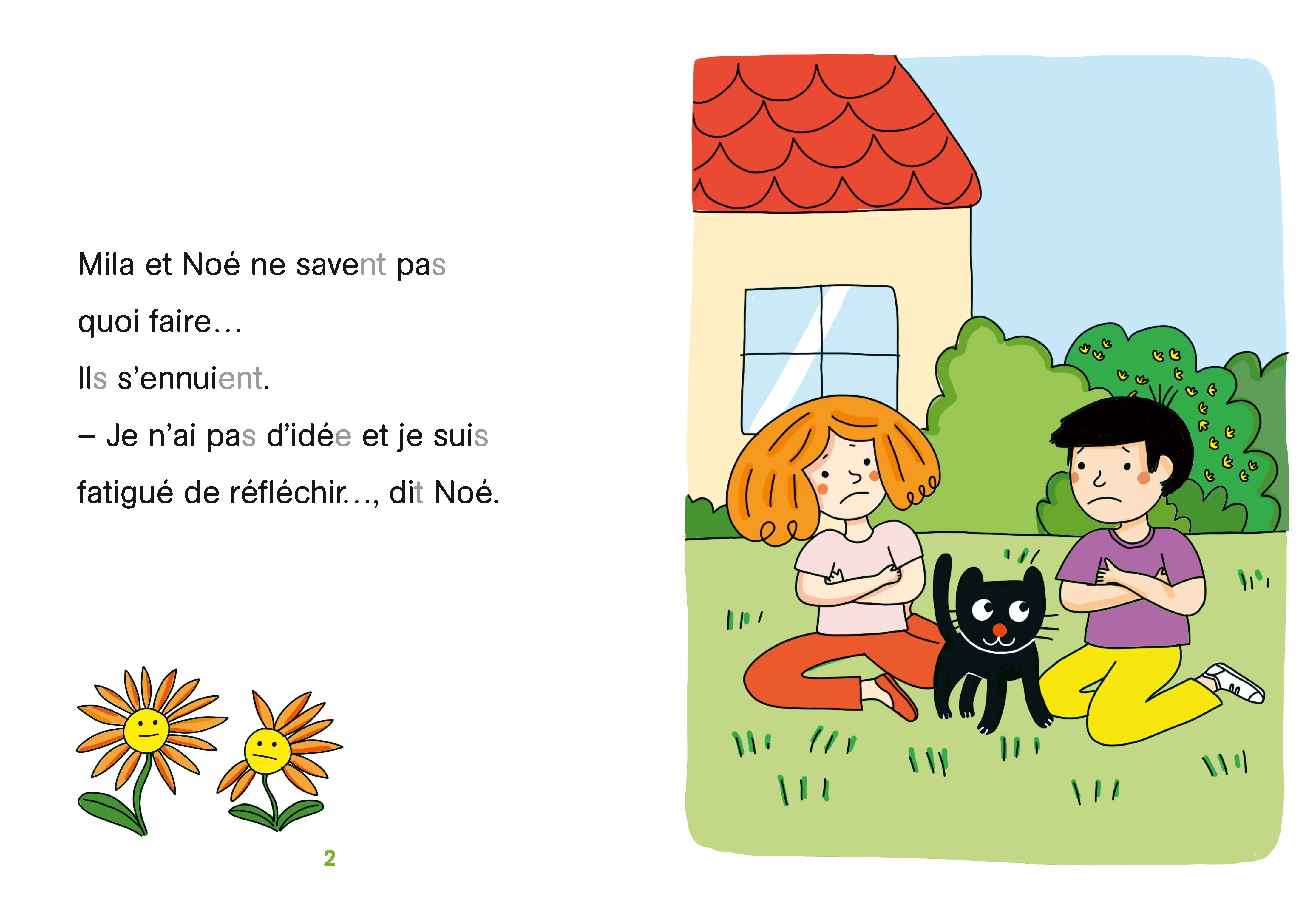 Regarde je lis ! Une histoire à lire tout seul - Mila et Noé sous la tente (niv.3) - Roman - 9782095046170 - page intérieure 001
