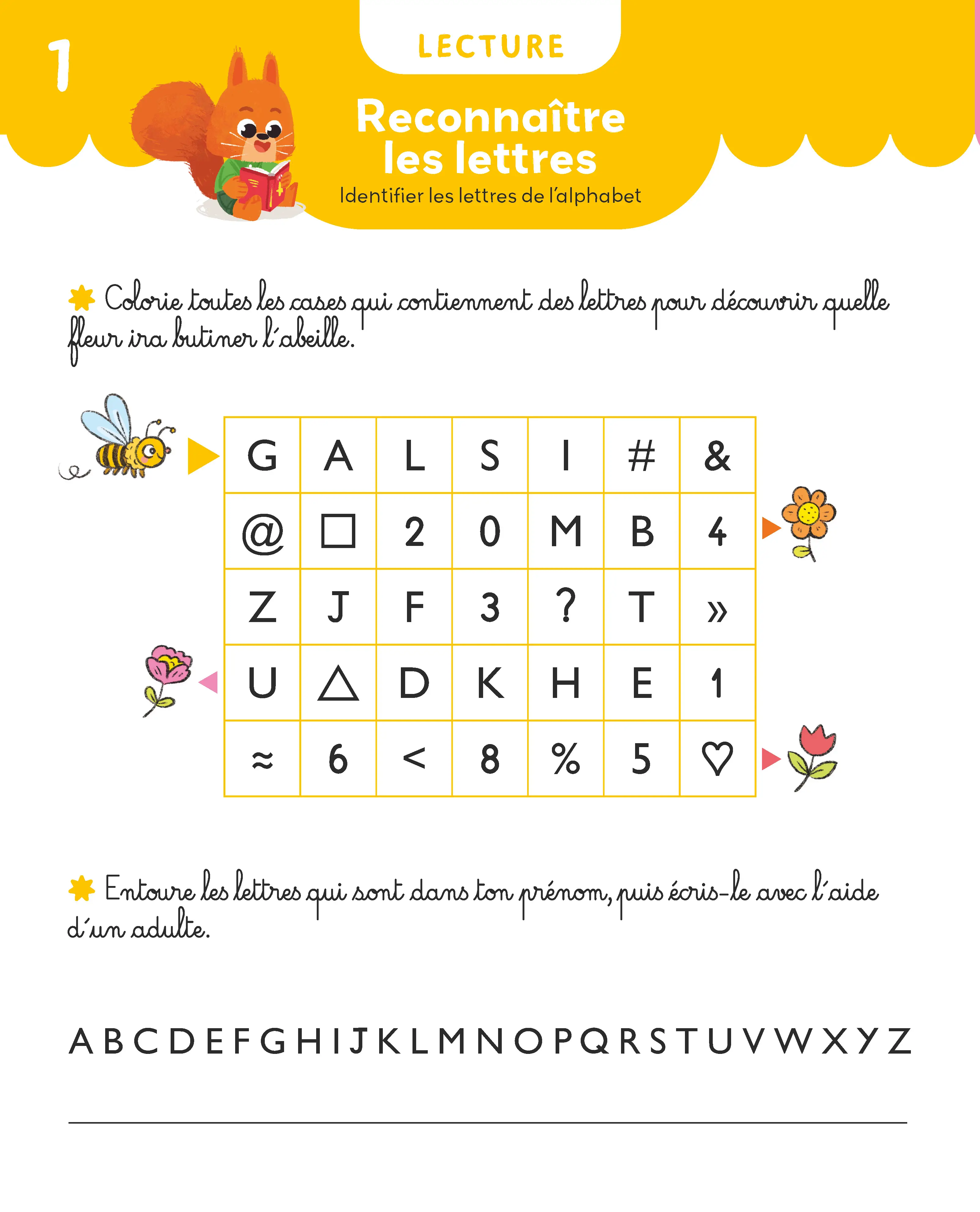 Mon Cahier Maternelle - Moyenne section 4-5 ans - Apprentissage complet avec autocollants - lecture, écriture, maths et initiation anglais - Cahier d'exercices - 9782095047283 - page intérieure 001