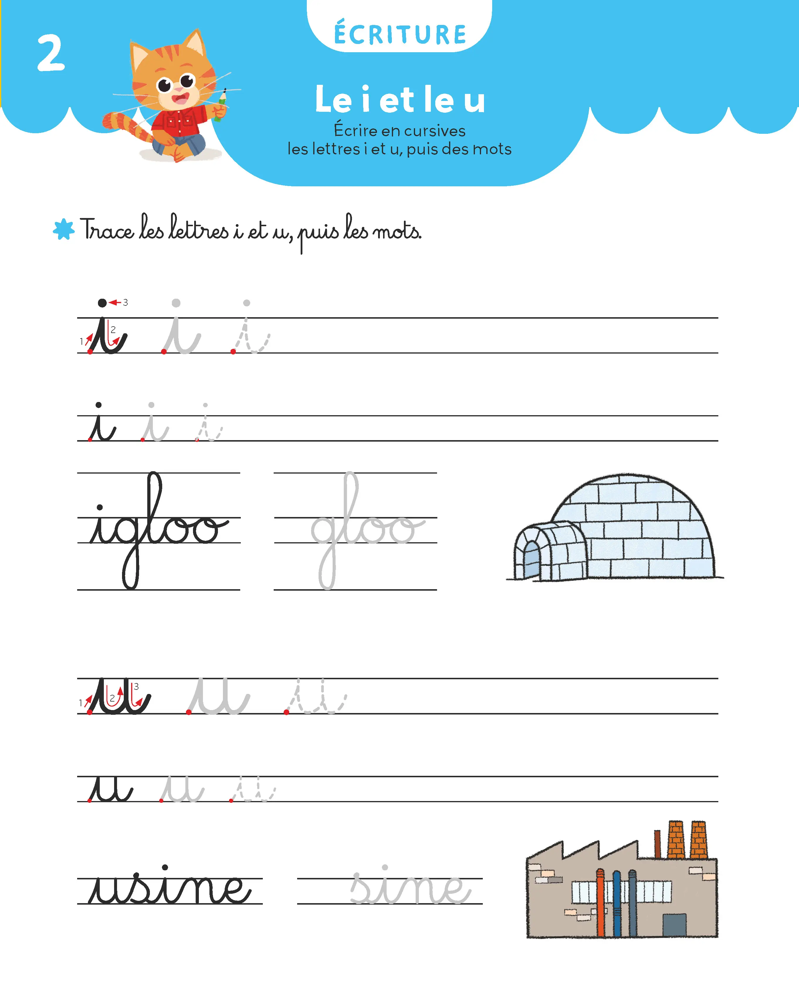 Mon Cahier Maternelle - Grande section 5-6 ans - Apprentissage Complet avec Autocollants - lecture, écriture, maths et anglais - Cahier d'exercices - 9782095047290 - page intérieure 001