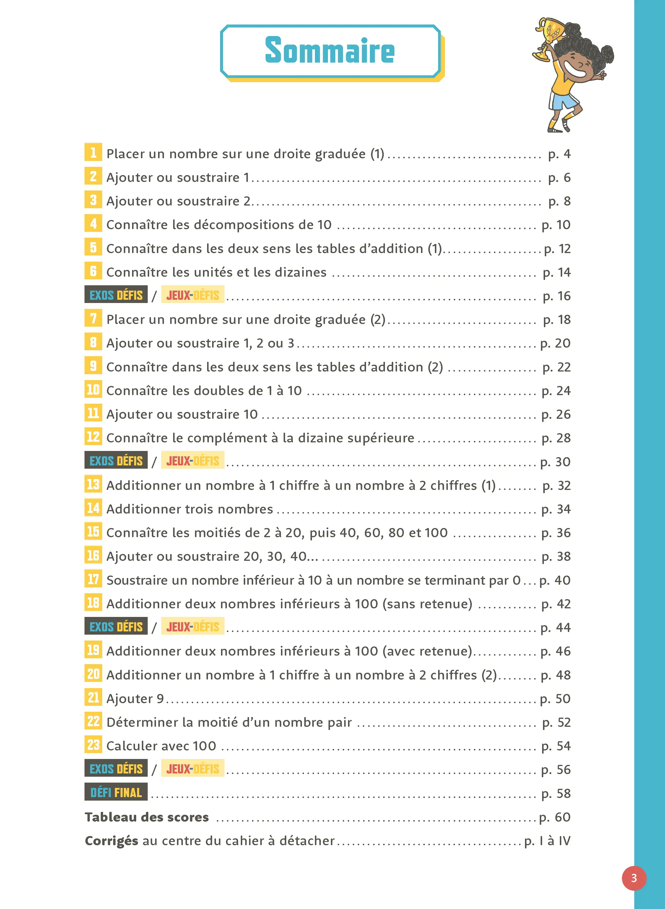 Calcul Mental CP 6-7 ans - Cahier d'exercices progressifs et corrigés - Cahier d'exercices - 9782095048228 - page intérieure 001