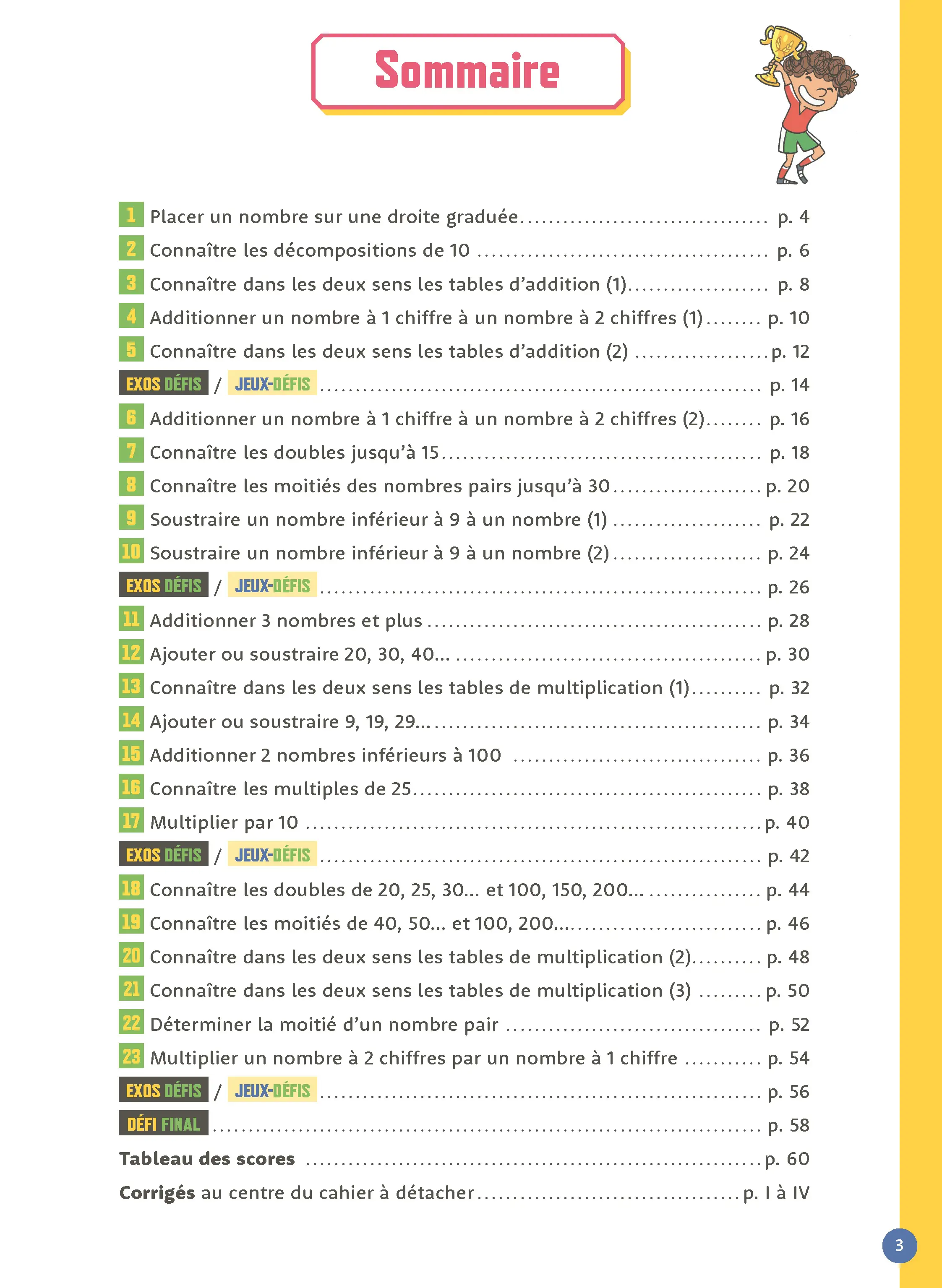Calcul Mental CE1 - 7-8 ans - Cahier d'exercices progressifs avec additions et soustractions  - Cahier d'exercices - 9782095048235 - page intérieure 001