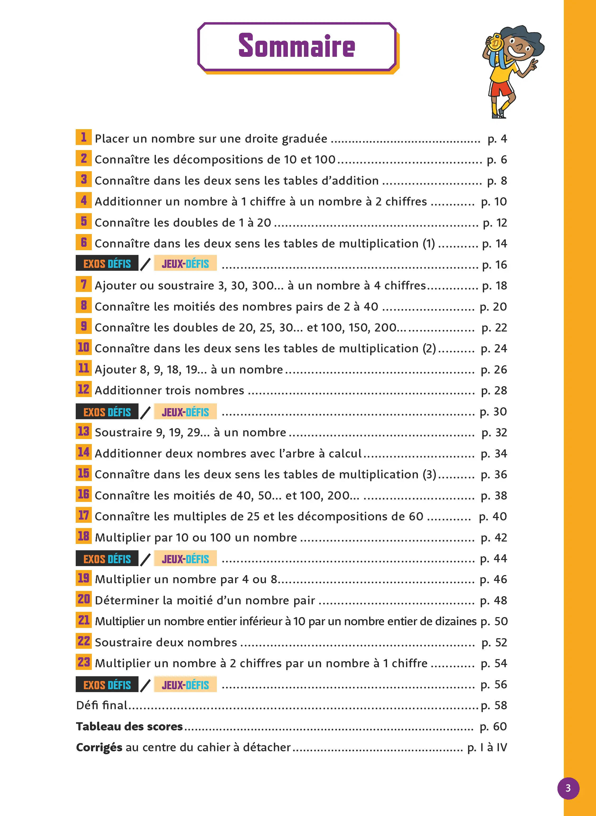 Calcul Mental CE2 8-9 ans - Cahier d'exercices progressifs avec tables de multiplication - Cahier d'exercices - 9782095048242 - page intérieure 001