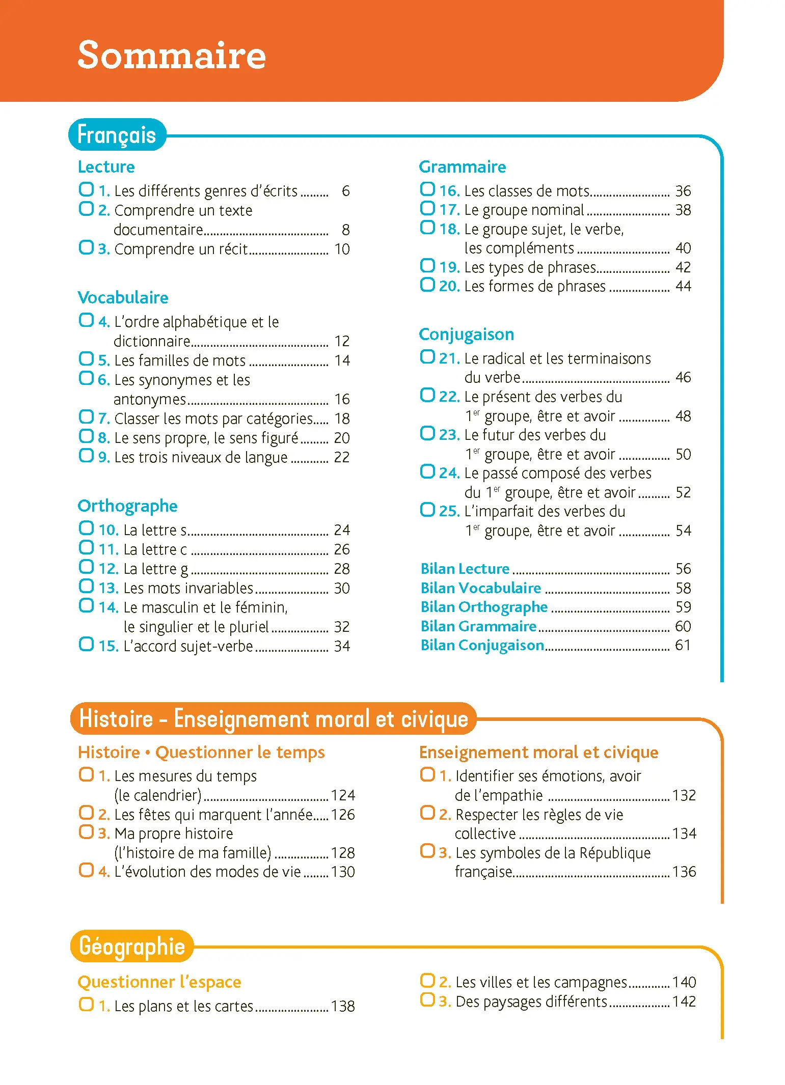 Je Comprends Tout CE1 - Tout le programme du CE1 avec ardoise effaçable - Français, Maths, Sciences, Histoire, Géographie, Anglais - Méthodes, exercices progressifs et corrigés détachables pour parent - Tout-en-un - 9782095048785 - page intérieure 001